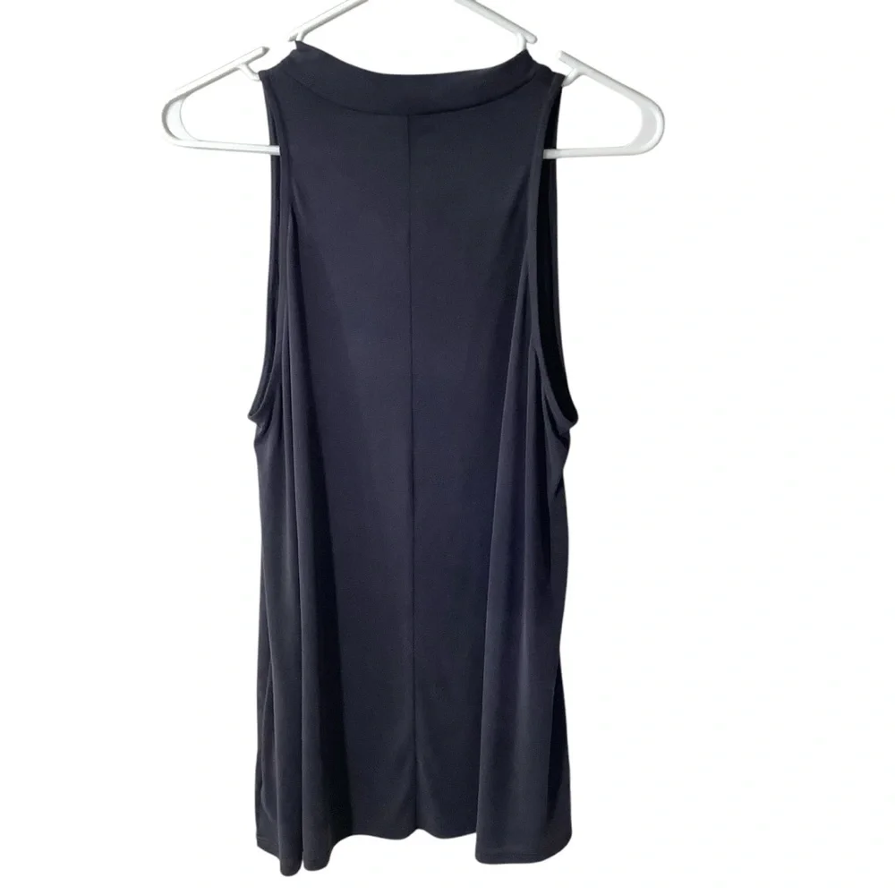 Silence+Noise Muscle Tee Semi-Mock Neck Tunic Length - Picture 2 of 5